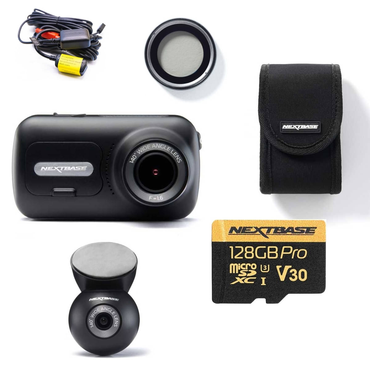 NEXTBASE Serie 2 322GW DashCam und Heckscheibenkamera Komplett-Set 2.0