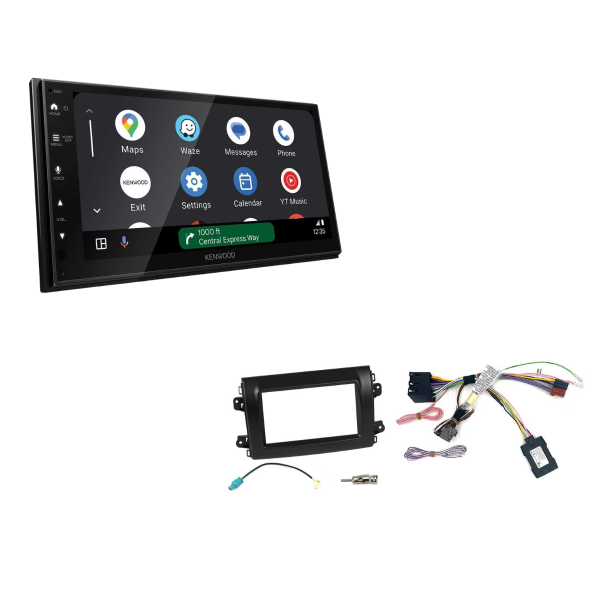 KENWOOD DMX6523DABS inkl- Installations-Kit mit LFB fuer Fiat Ducato Serie 8 ab Bj. 2022