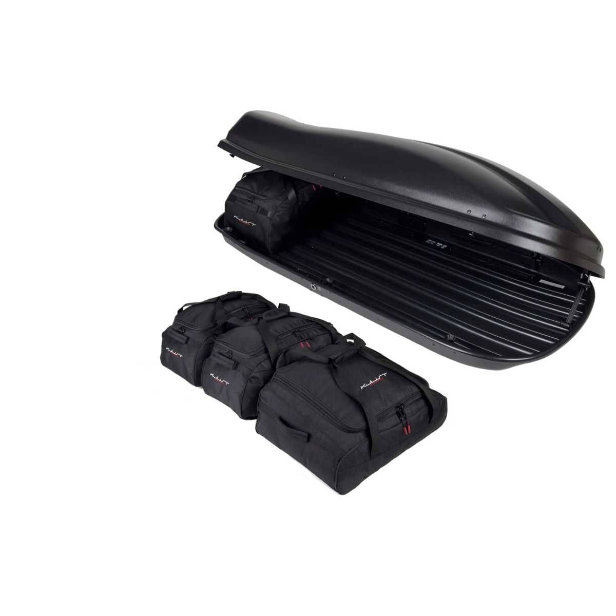 KJUST Dachboxen Taschen Set fuer Dachbox FARAD MARLIN N6 4er-Set - 13165