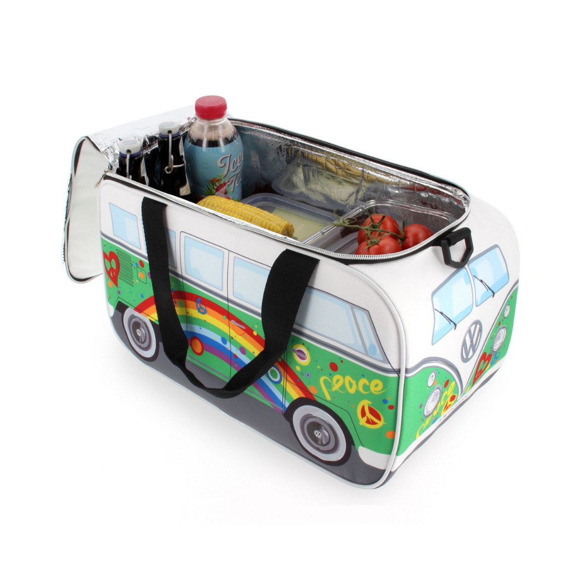 VW Collection VW T1 Bulli Bus Kuehltasche gruen-peace 25 Liter - BUCB03