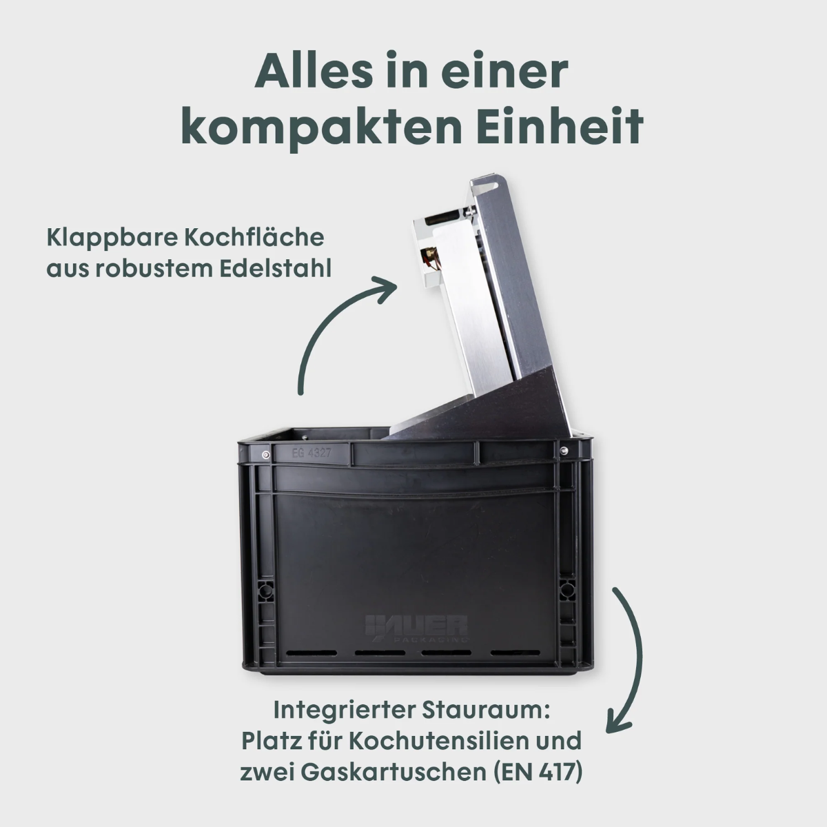 BOXIO - COOK 2.0 Campingkocher - BOX-COOK-2-EU
