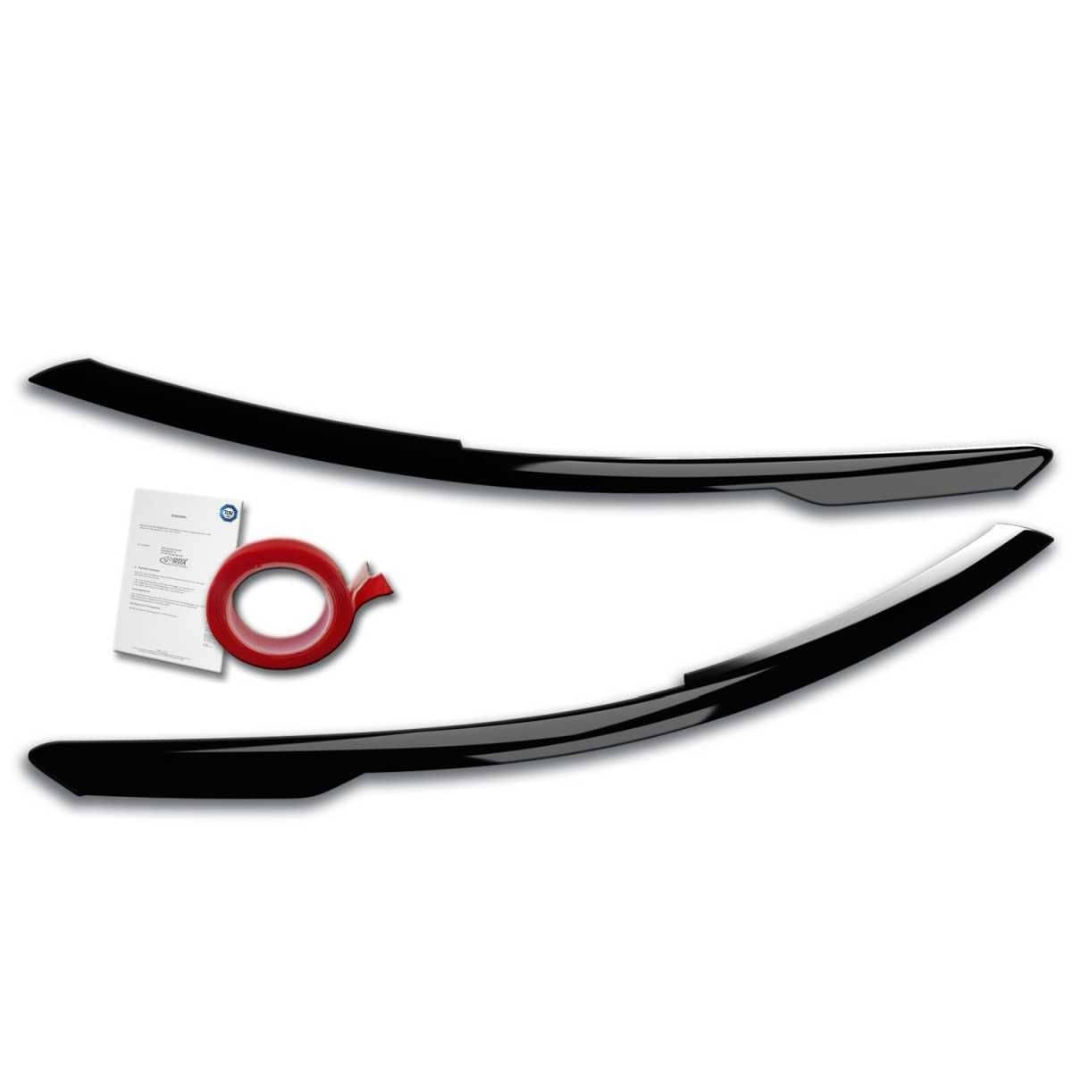 RDX Racedesign Scheinwerferblenden Boeser Blick fuer VW Golf 8 CD-CDV ab Bj. 2019 Schwarz Glaenzend - RDSB178-GZD