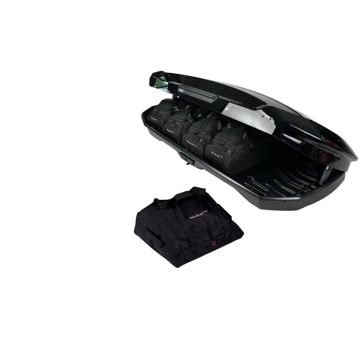 KJUST Dachboxen Taschen Set fuer Dachbox THULE MOTION 3 XL LOW 5er-Set - 13173