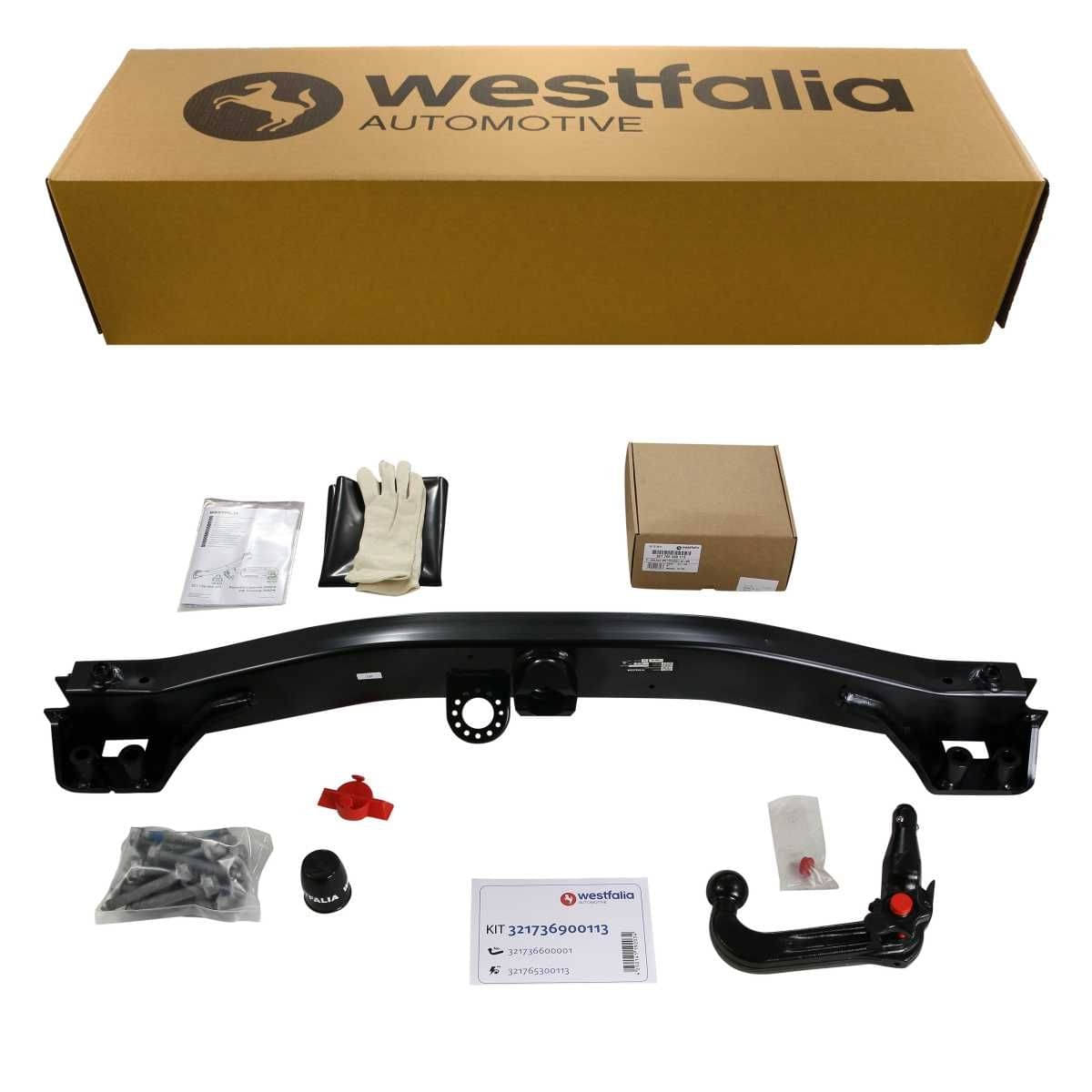 WESTFALIA Abnehmbare Anhängerkupplung VW Touareg 04/2010-08/2014 im Set inkl. 13-pol. E-Satz Westfalia Abnehmbare Anhaengerkupplung fuer VW Touareg -BJ 04-2010-08-2014- Porsche Cayenne -BJ 04-2010-10-2017- - im Set mit 13-pol. fahrzeugspezifischem Elektrosatz - 321736900113