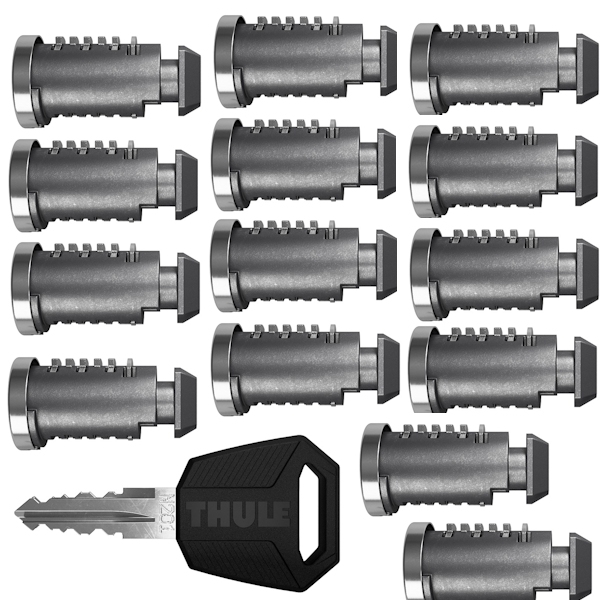 Thule One-Key System 16-pack black - 451600 - THULE 4516 Schloss-Satz One Key System 16 Zylinder 1 Schluessel und Masterkey