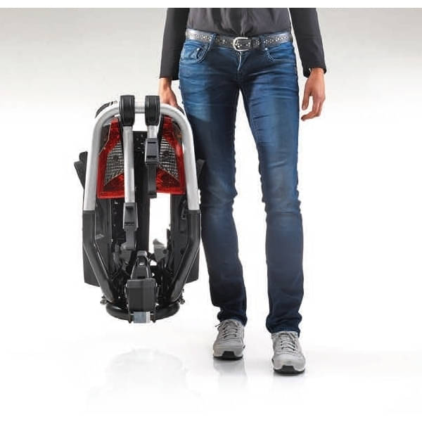 ATERA GENIO PRO Advanced 022785 Fahrradtraeger 2er Black Edition faltbar fuer 3 Raeder 2-1 plus Tasche- Fahrradtraeger fuer die Anhaengerkupplung von ATERA aus dem Allgaeu