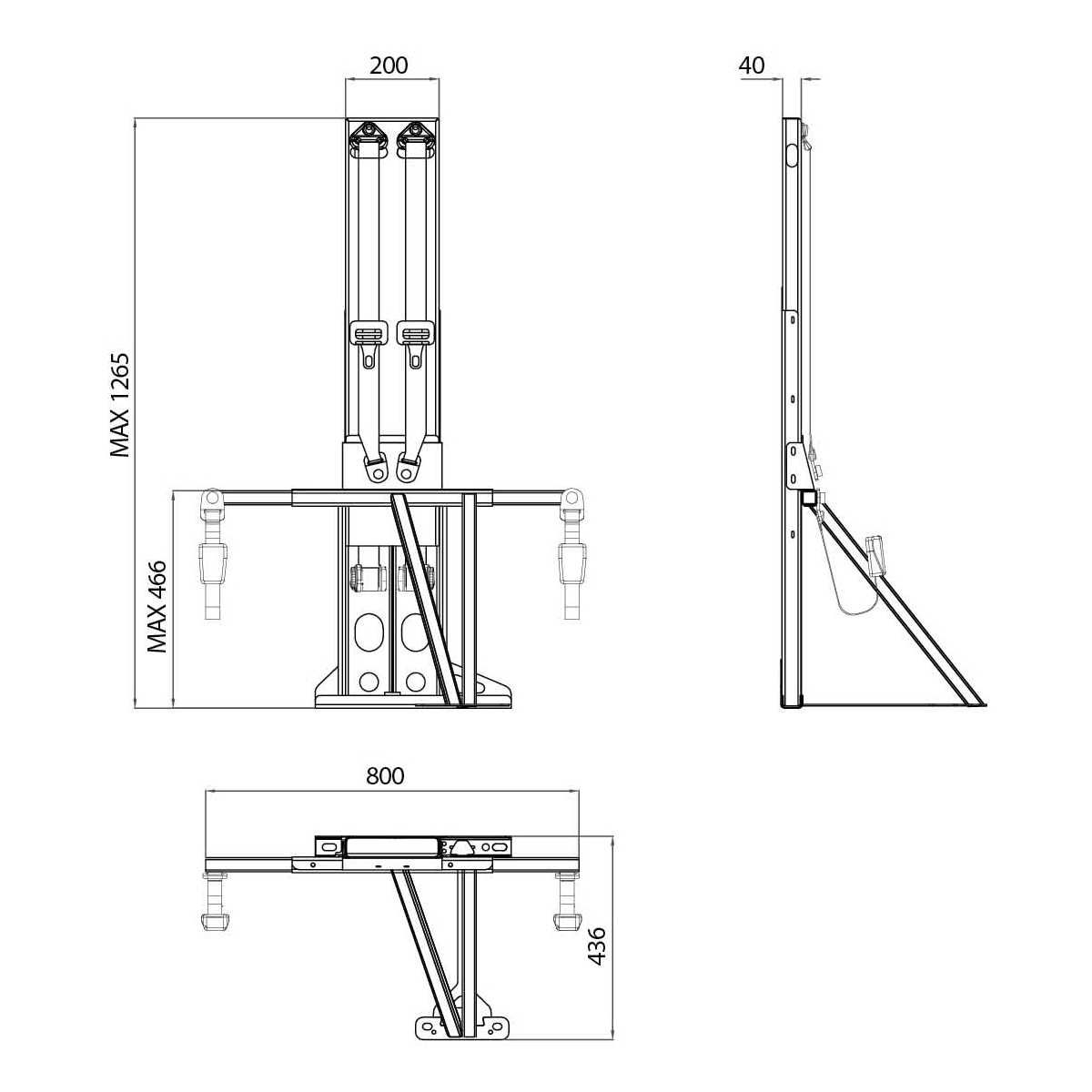 CTA Smart Kit Off-Axis Gurtbock VW Crafter - MAN TGE ab Bj. 2016 Standard Kit Hoehe 1264-5 mm - 9SK0210903X00