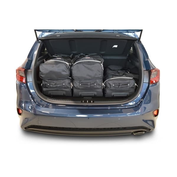 Car Bags K12001S Kia Ceed Bj- 18-heute m- verstellb- Ladeboden in unterer Pos- Reisetaschen Set- Auf Ihr Auto massgeschneidert- Das Original