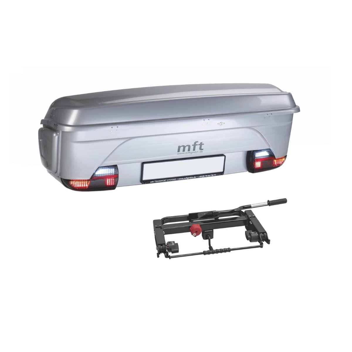 MFT 1500 BackBox silber Heckbox mit BackCarrier Tragemodul euro-select