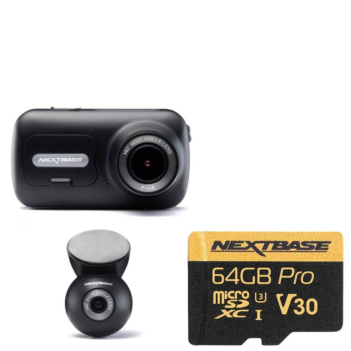 NEXTBASE Serie 2 322GW DashCam und Heckscheibenkamera Starter-Set 1.0