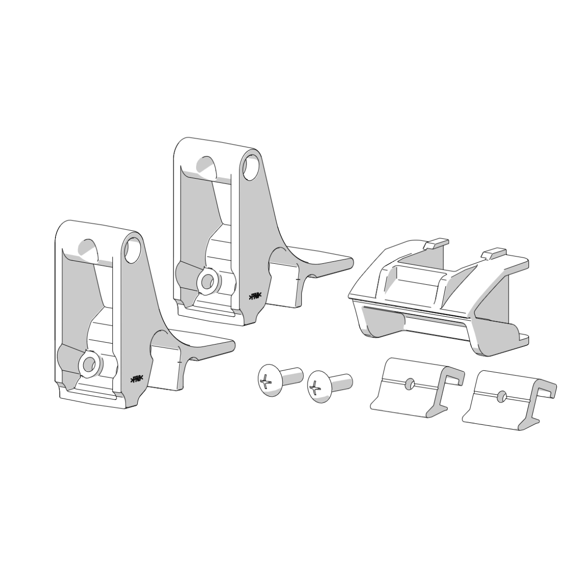 FIAMMA Adapter Kit Side F80s 2er-Set 98661D023