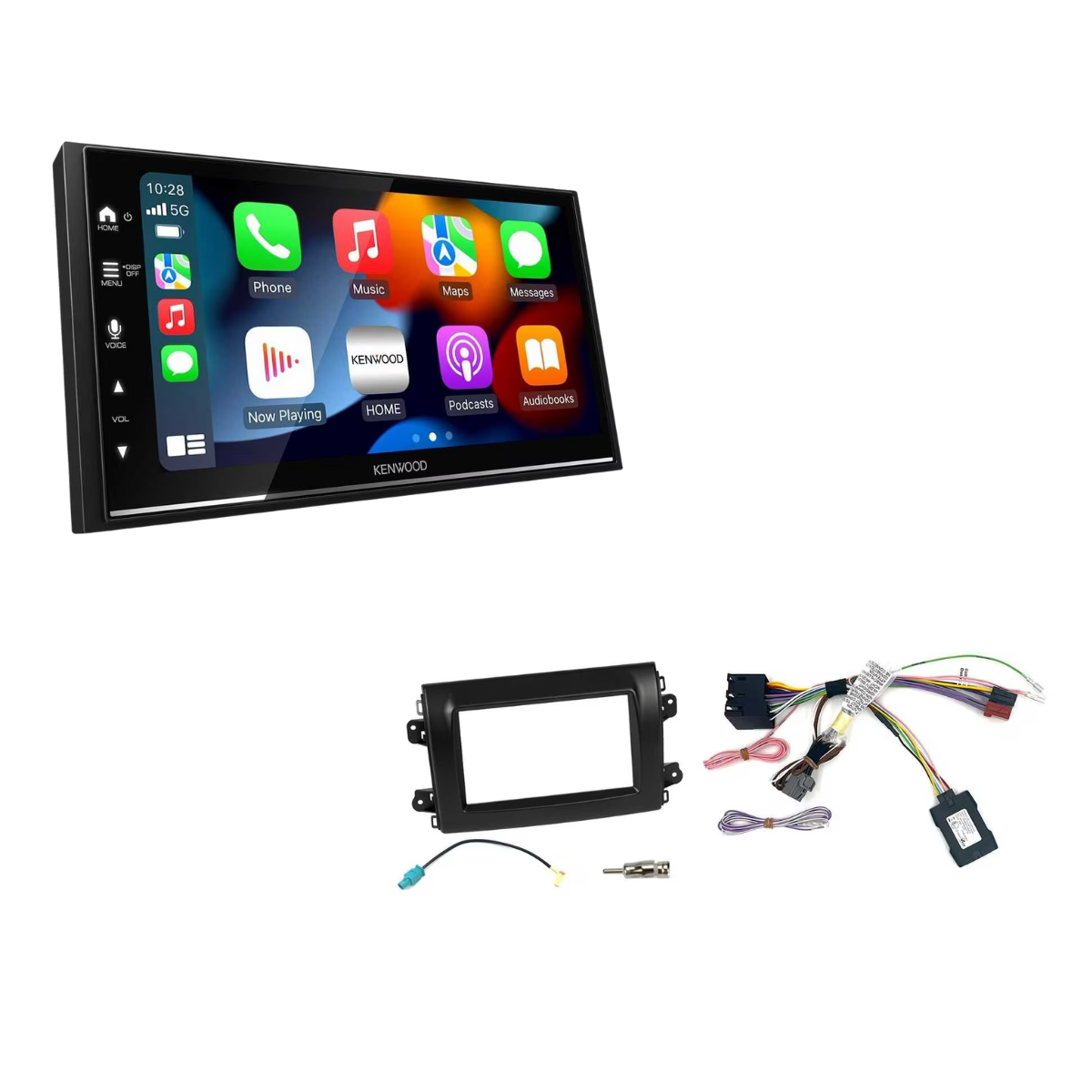 KENWOOD DMX7722DABS inkl- Installations-Kit mit LFB fuer Fiat Ducato Serie 8 ab Bj. 2022