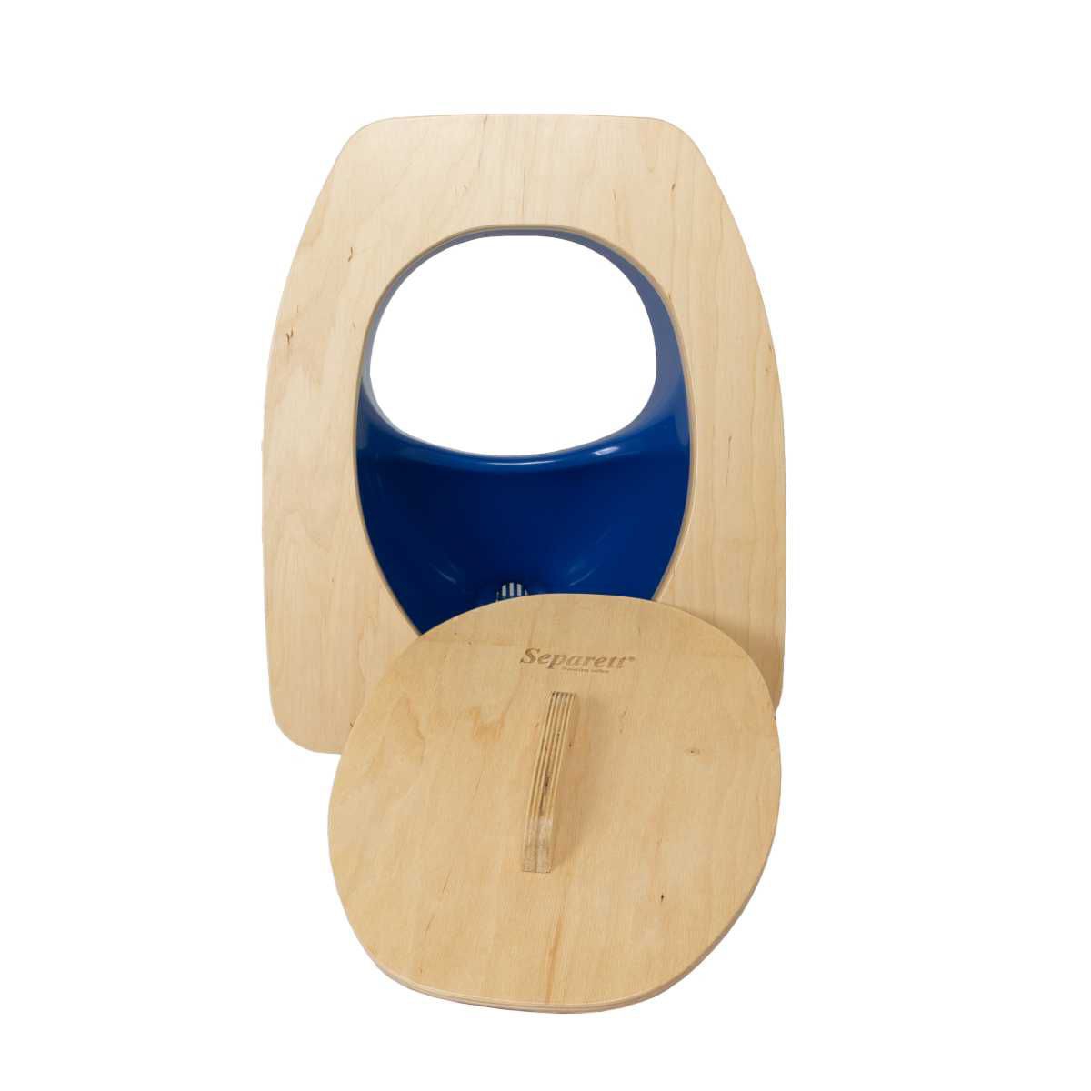 SEPARETT PRIVY mit Holzsitz blau - 1298-01