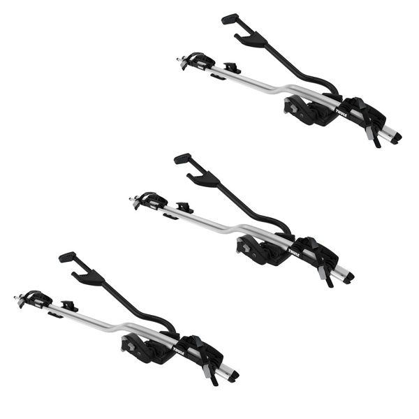 THULE 598 ProRide Fahrradtraeger Dach silber 3er Set Spar-Pack