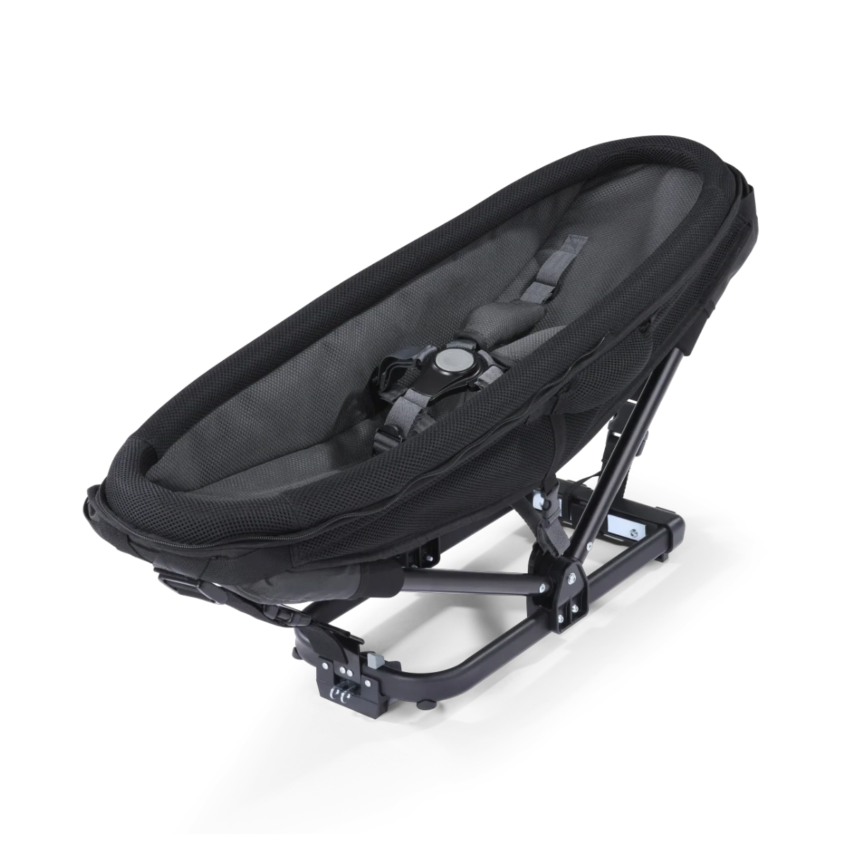 CROOZER Kinderfahrradanhaenger Kid Yuuna Moonlight Black mit Babyliege und Basic-Sitz - 121001124 122000024 122400124