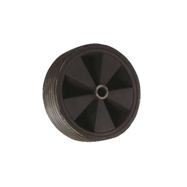 Deichsel Laufraeder mit Drucklager Ersatzrolle Gummi 1402106