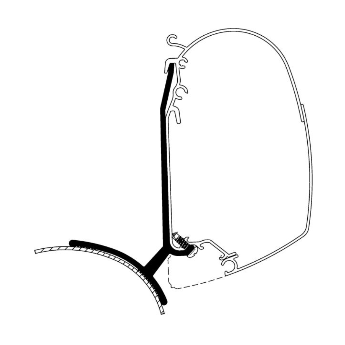 THULE Adapter Kit Renault Trafic Opel Vivaro fuer Markise 5200 307996