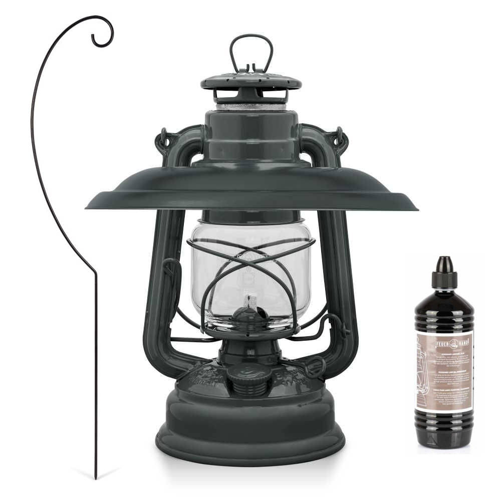 FEUERHAND Sturmlaterne 276 Anthracite Grey Komplett-Set 4.0