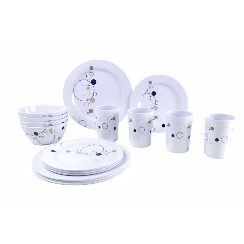 GIMEX Melaminset DROPS NAVY BLUE 16 tlg