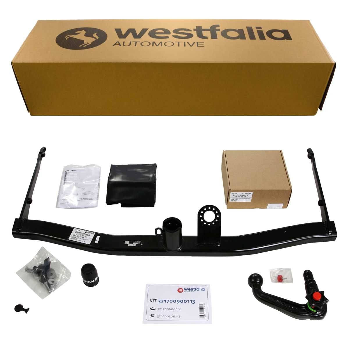 WESTFALIA Abnehmbare Anhängerkupplung VW Sharan/Seat Alhambra ab 09/10 Set inkl. 13-pol. E-Satz Westfalia Abnehmbare Anhaengerkupplung fuer VW Sharan- Seat Alhambra -ab BJ 09-2010- - im Set mit 13-pol. fahrzeugspezifischem Elektrosatz - 321700900113