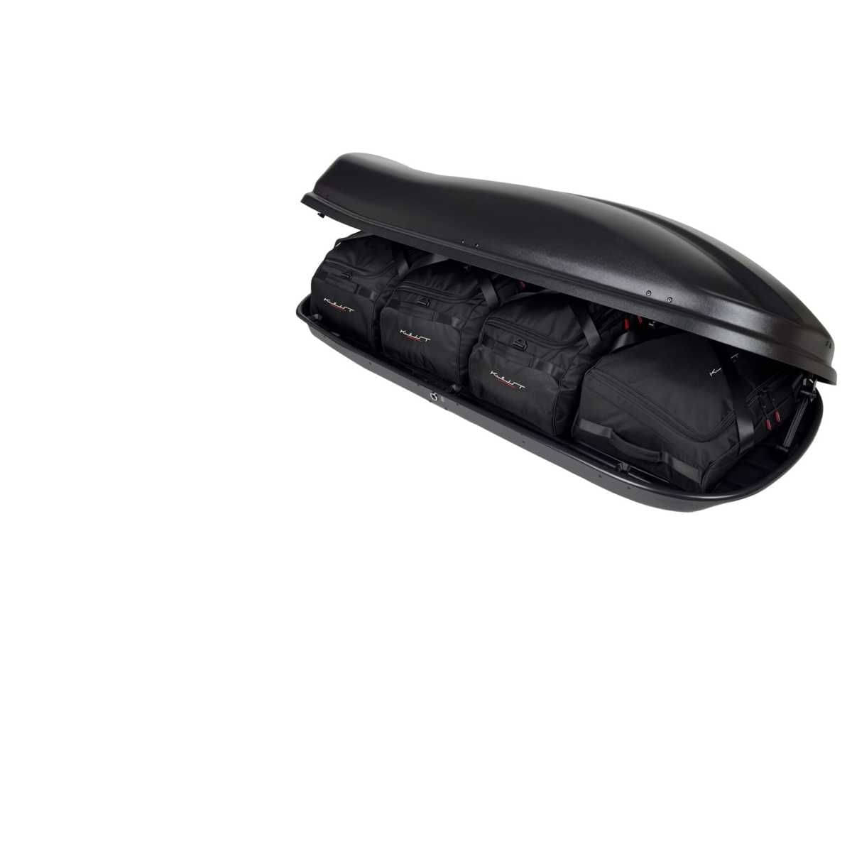 KJUST Dachboxen Taschen Set fuer Dachbox FARAD MARLIN N6 4er-Set - 13165