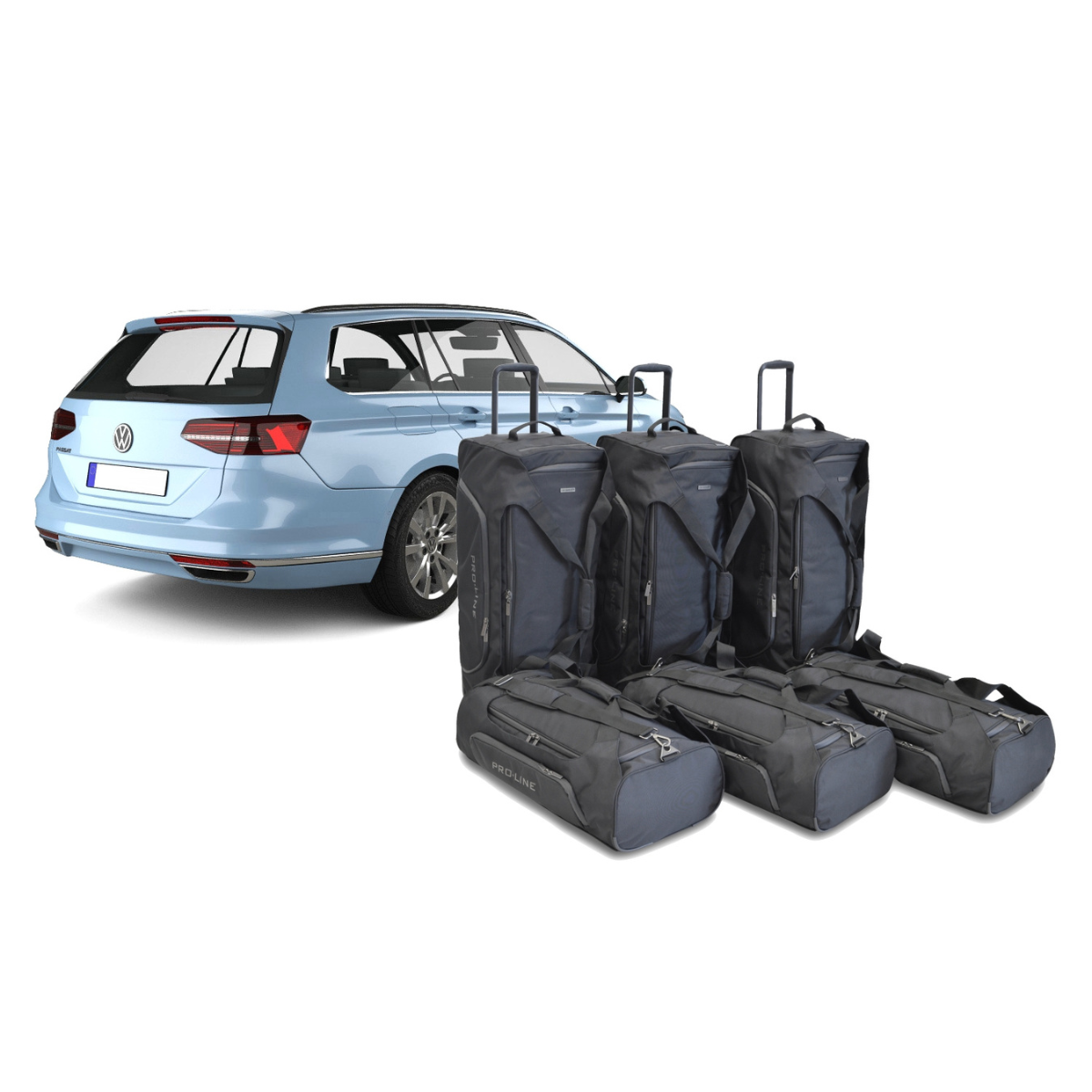 Car Bags Pro-Line V12101SP VW Passat Variant Bj- 14-24 Reisetaschen Set- Auf Ihr Auto massgeschneidert- Das Original