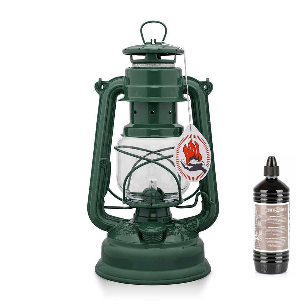 FEUERHAND Sturmlaterne 276 Moss Green Starter-Set 2.0