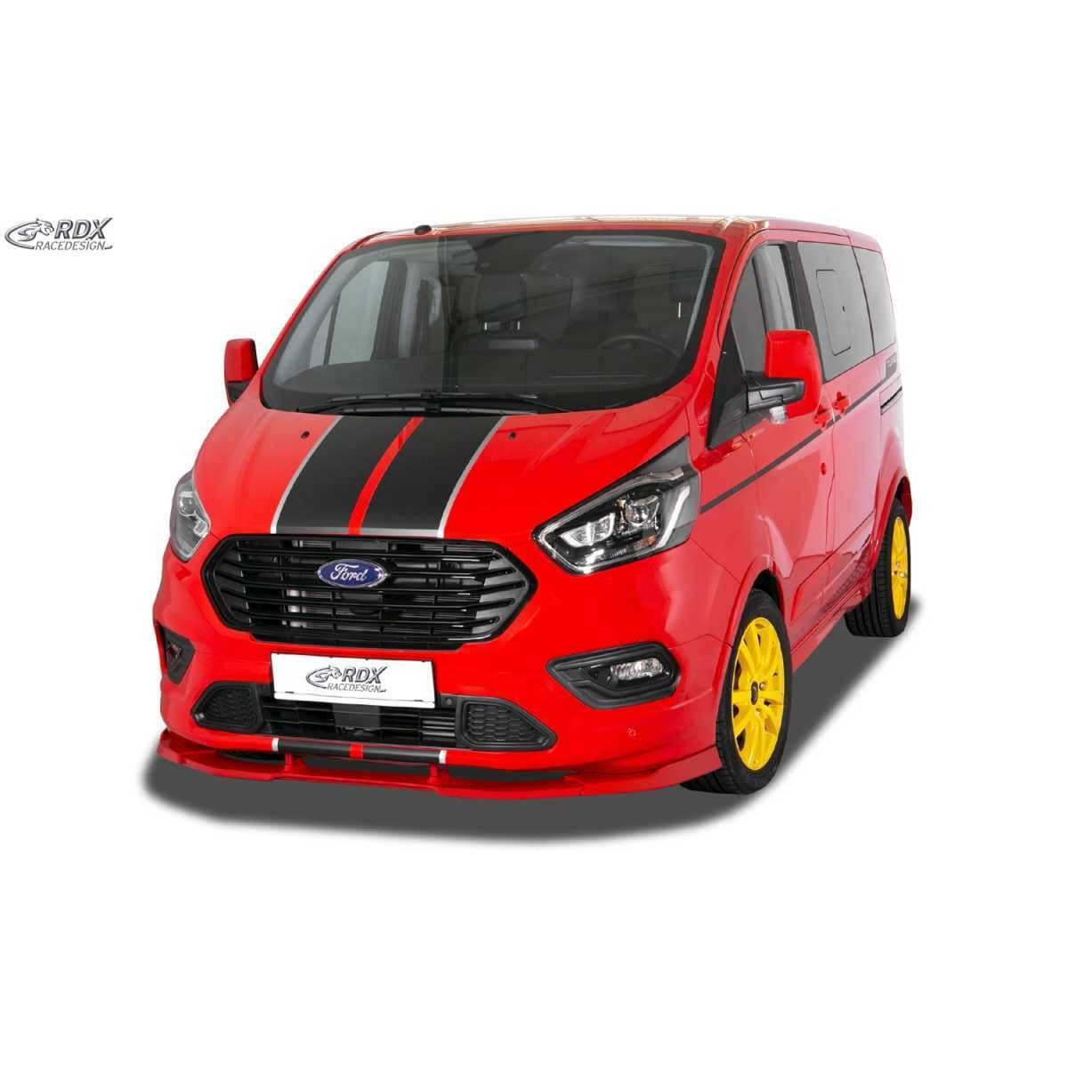 RDX Racedesign Frontspoiler Frontlippe VARIO-X fuer FORD Transit-Tourneo Custom ST-Line Bj. 2018-2023 - RDFAVX30892