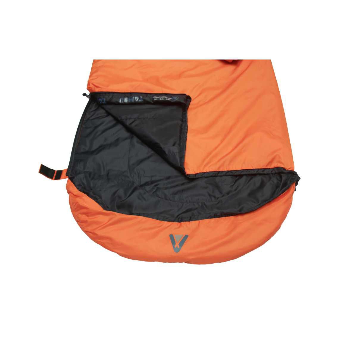 TAMBU HASA Deckenschlafsack mit Kapuze 950 g Orange - 20211009