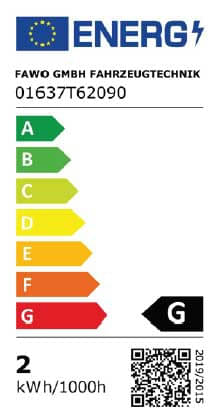 FAWO WAVE LED Vorzelt Leuchte weiss