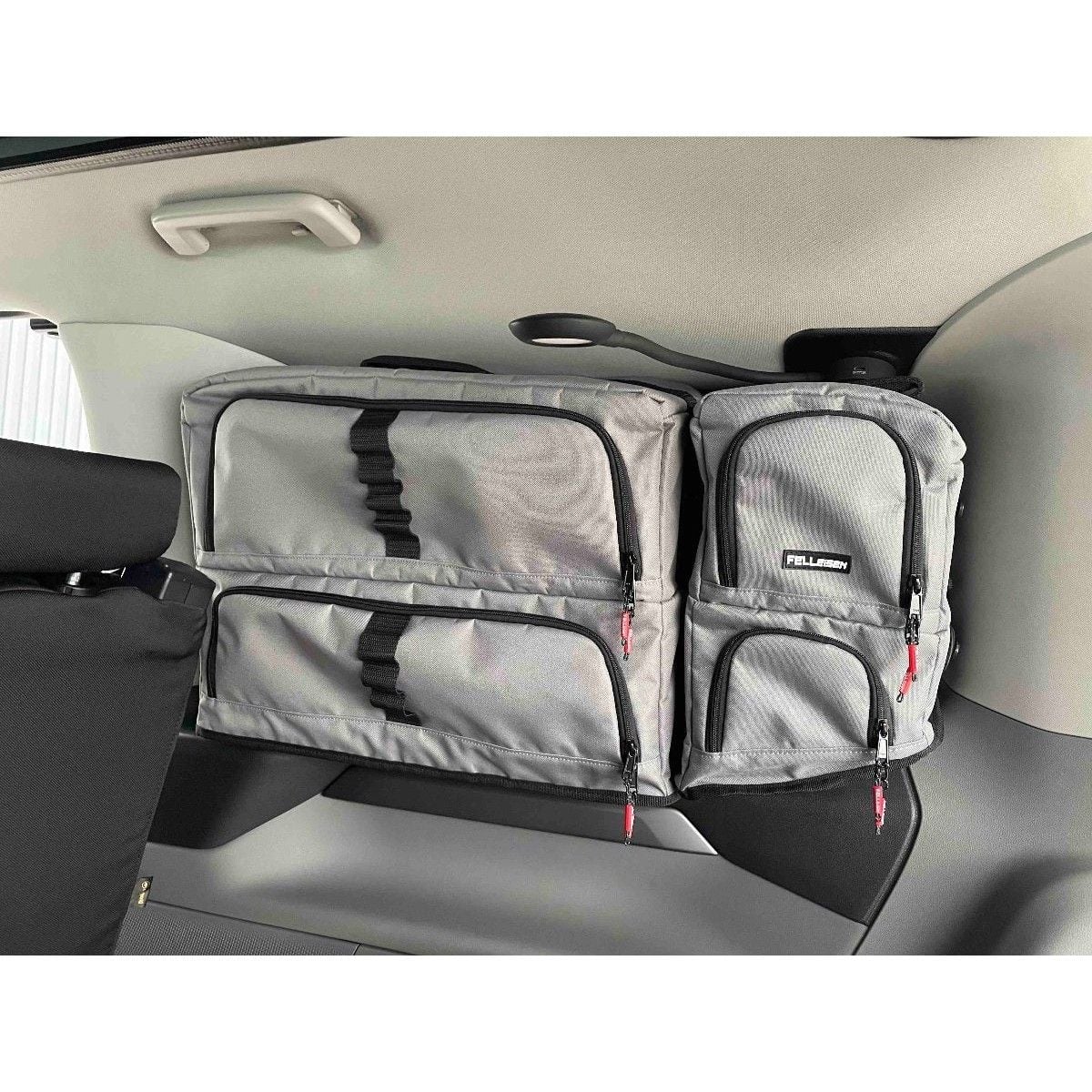 Fenstertaschen-Set FELLEISEN 1x V710-Tasche fuer Ford Tourneo Custom V710 - VW T7 Transporter ohne Gurt- Fahrerseite- Hellgrau- ohne Thermomatte TST 0102 35
