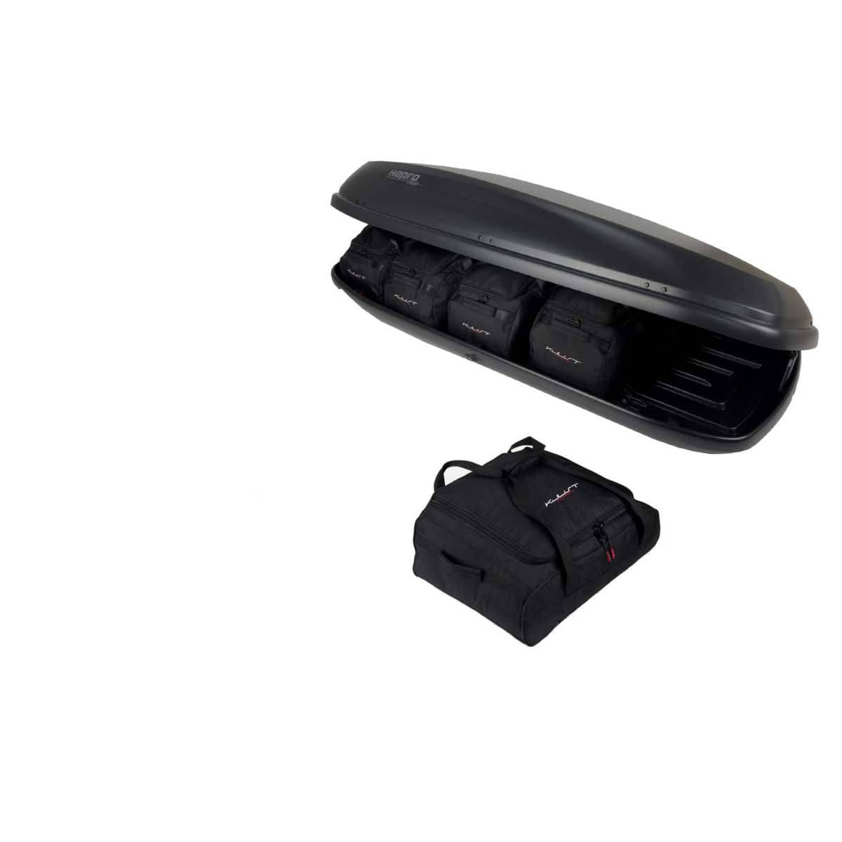 KJUST Dachboxen Taschen Set fuer Dachbox HAPRO CARVER 8.5 5er-Set - 13245
