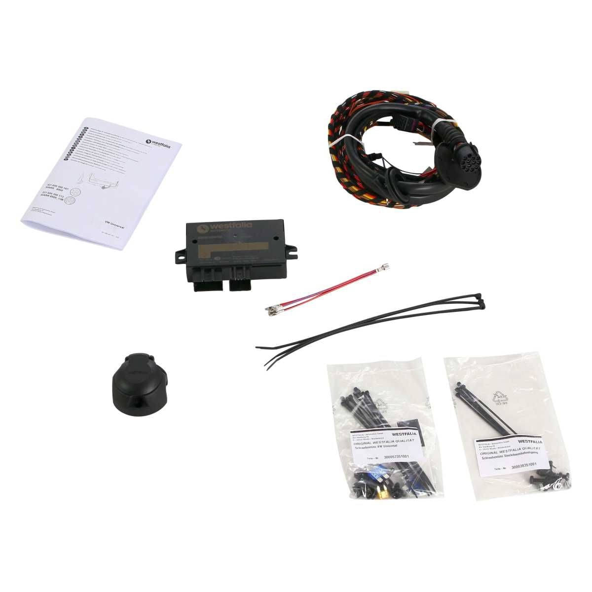 Westfalia Abnehmbare Anhaengerkupplung fuer Skoda Superb II -BJ 06-2008-05-2015- Skoda Octavia II -BJ 02-2004-06-2013- - im Set mit 13-pol. fahrzeugspezifischem Elektrosatz - 317102900113