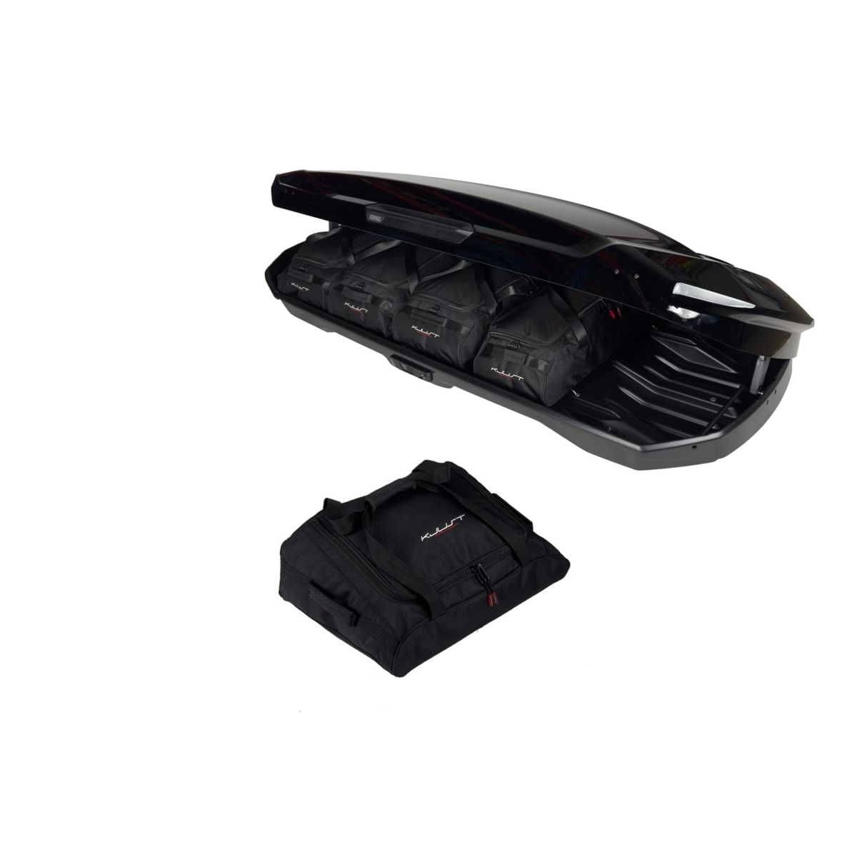 KJUST Dachboxen Taschen Set fuer Dachbox THULE MOTION 3 XXL LOW 5er-Set - 13239