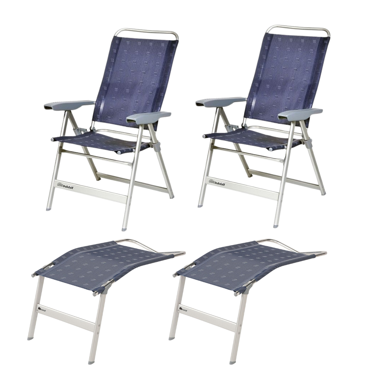DUKDALF Stuhl Dynamic blau - Beinauflagen 2er-Set - 41-00-4611-4 41-08-4611.0