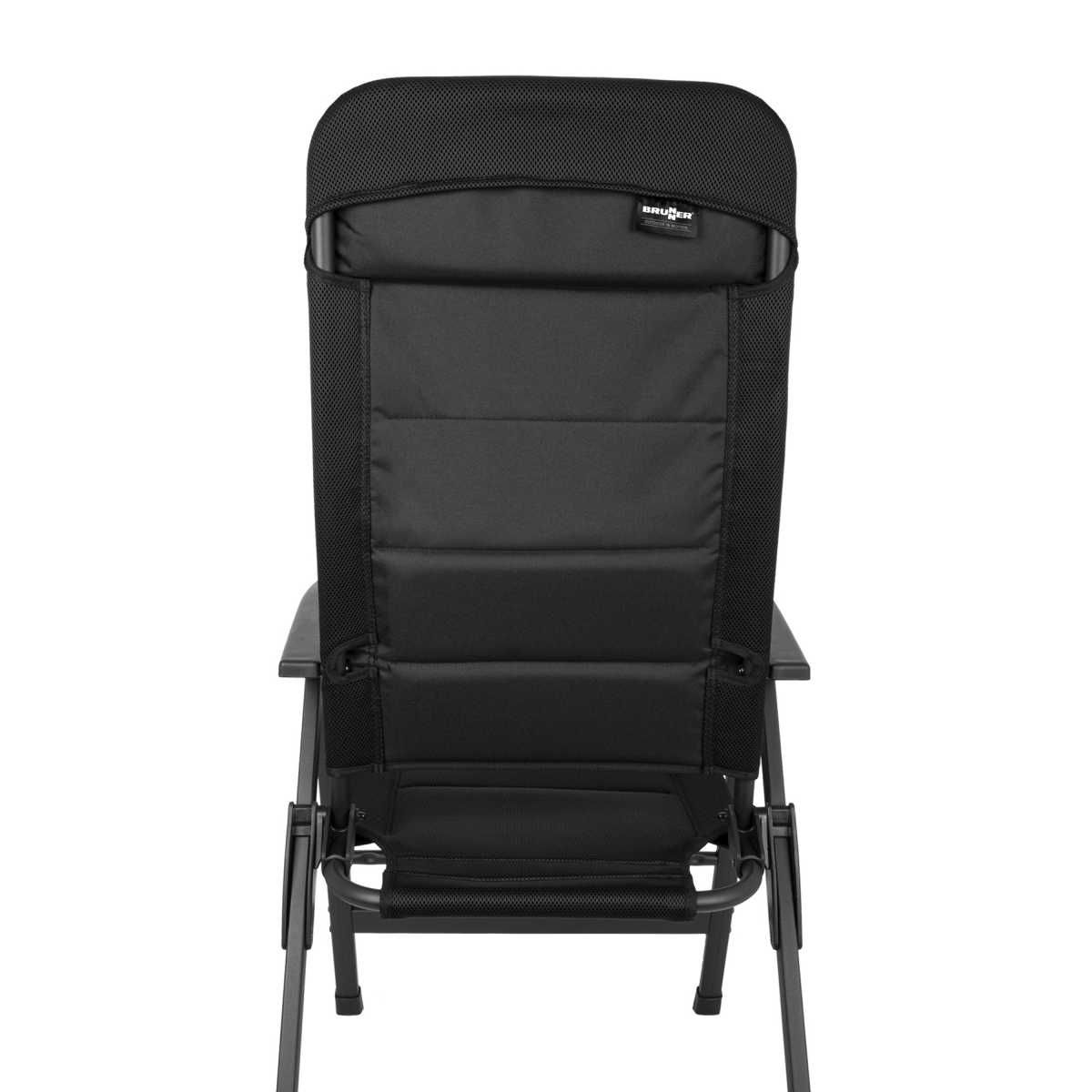 BRUNNER Campingstuhl SKYE 3D Schwarz mit Beinauflagen 4er-Set - 0404063N-C09 0404064N.C09