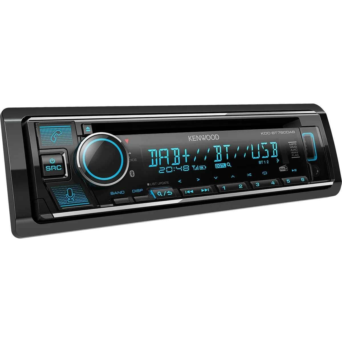 KENWOOD 1-DIN Autoradio mit CD-Laufwerk und umschaltbarer Beleuchtung KDC-BT760DAB