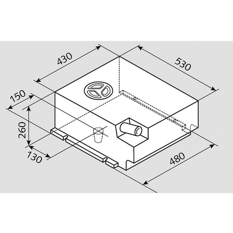 FUSION Frischwassertank Universal 50 L- 53x48-43x26 cm- Typ EV1111
