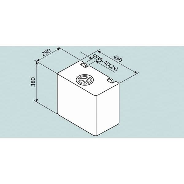 FUSION Frischwassertank Universal 50 L- 49x38x29 cm- Typ EV1004