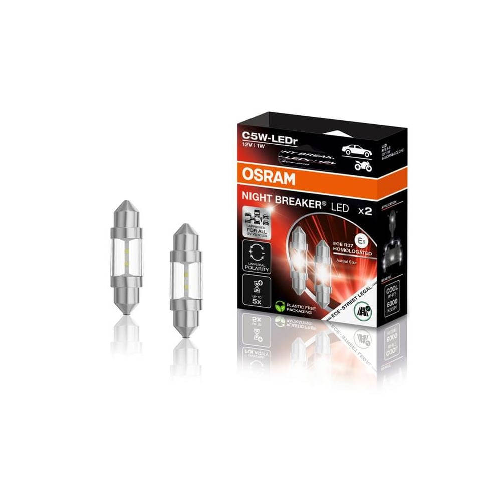 OSRAM NIGHT BREAKER® LED C5W ECE Signallampe 2er-Set OSRAM NIGHT BREAKER® LED C5W ECE Signallampe 2er-Set - 6418DWNB-ECE-2HB