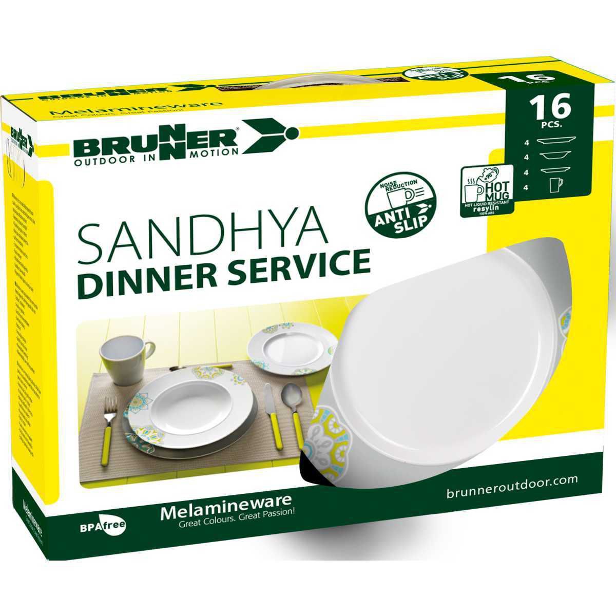 BRUNNER Sandhya Dinner Service Geschirrset 16-tlg - 0830151N.C2E