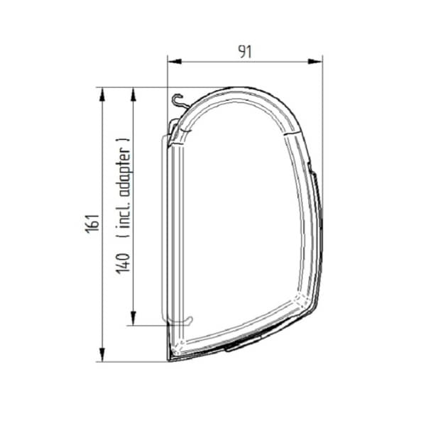 Thule Omnistor 5200 -3-02x2.50- - 301033 - Markise THULE Omnistor 5200 Mystic grau 300 cm Gehaeuse weiss