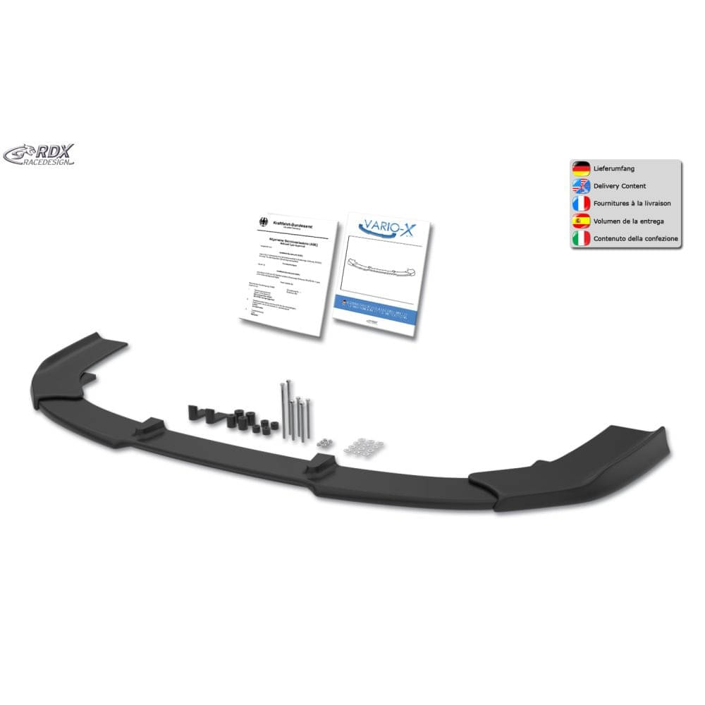 RDX Frontspoiler Frontlippe VARIO-X fuer RENAULT Trafic ab Bj. 2021 - RDFAVX30233
