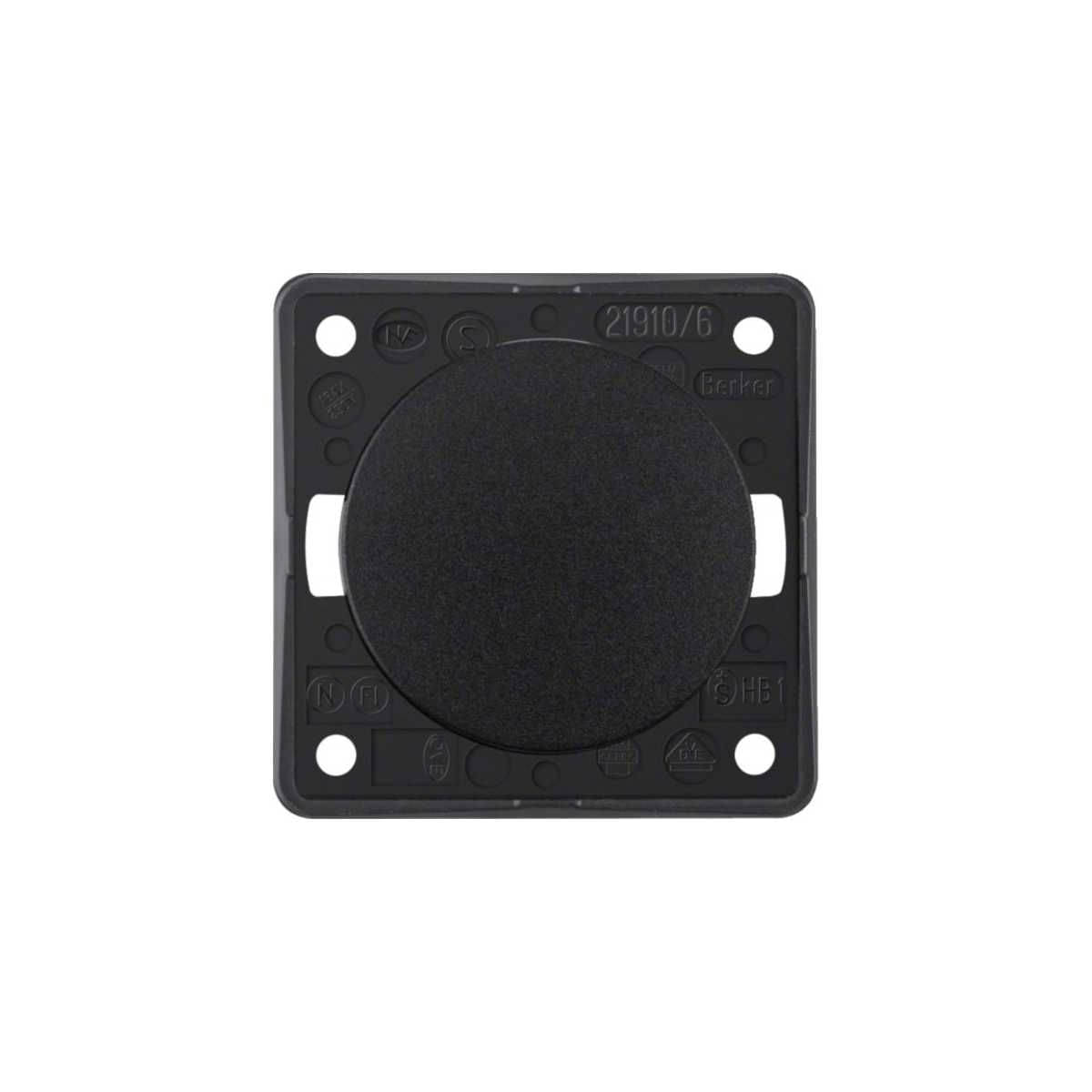 BERKER INTEGRO Flow Wechselschalter schwarz glaenzend - 9 3656 25 10