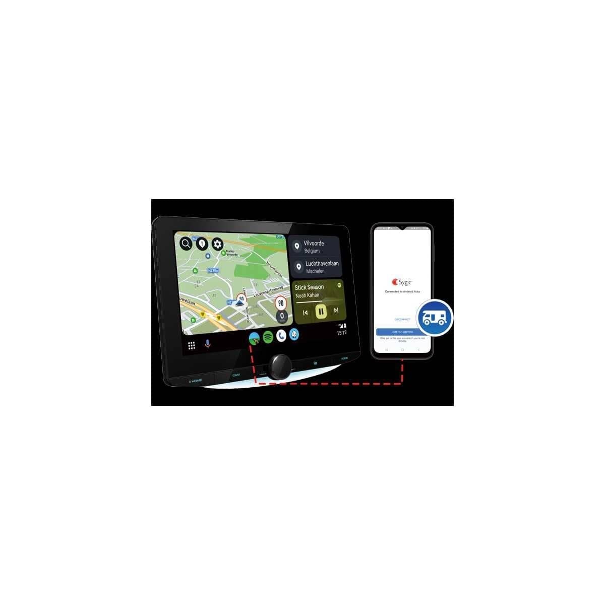 KENWOOD 10-1 Zoll Digital Multimedia Receiver DMS9720XDS-CAMPER mit Sygic Premium- Navigations-App - DMX9720XDS-CAMPER