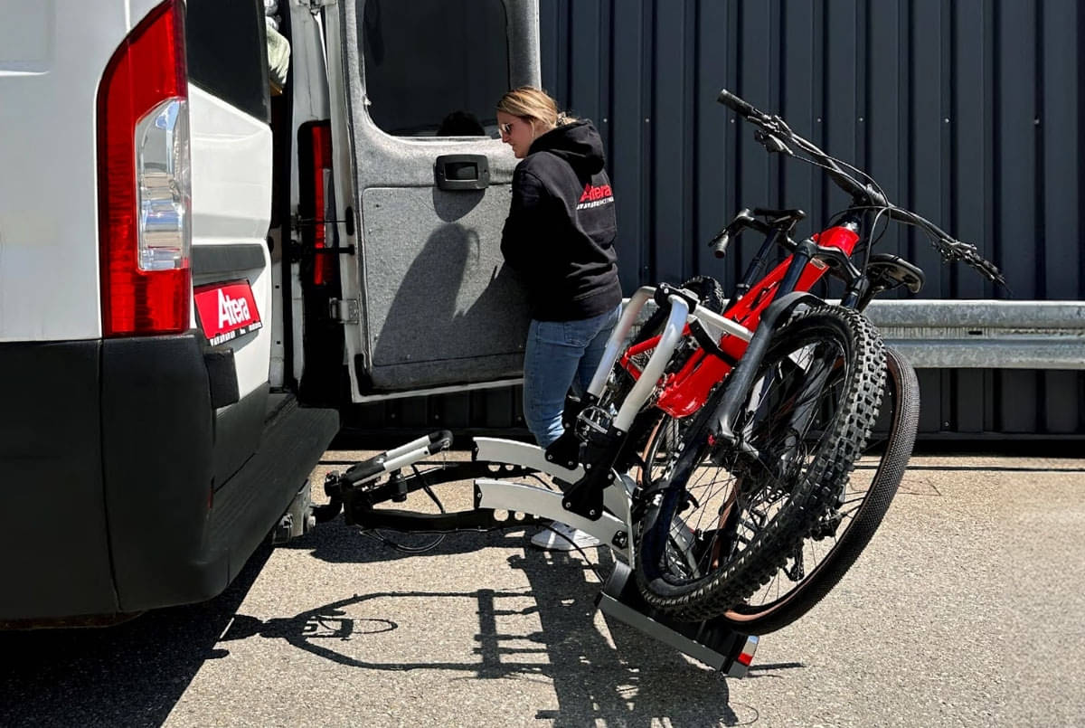 ATERA STRADA EVO RV Fahrradtraeger 2er 022707 fuer 3 Raeder 2-1 weit ausziehbar- Fahrradtraeger fuer die Anhaengerkupplung von ATERA aus dem Allgaeu
