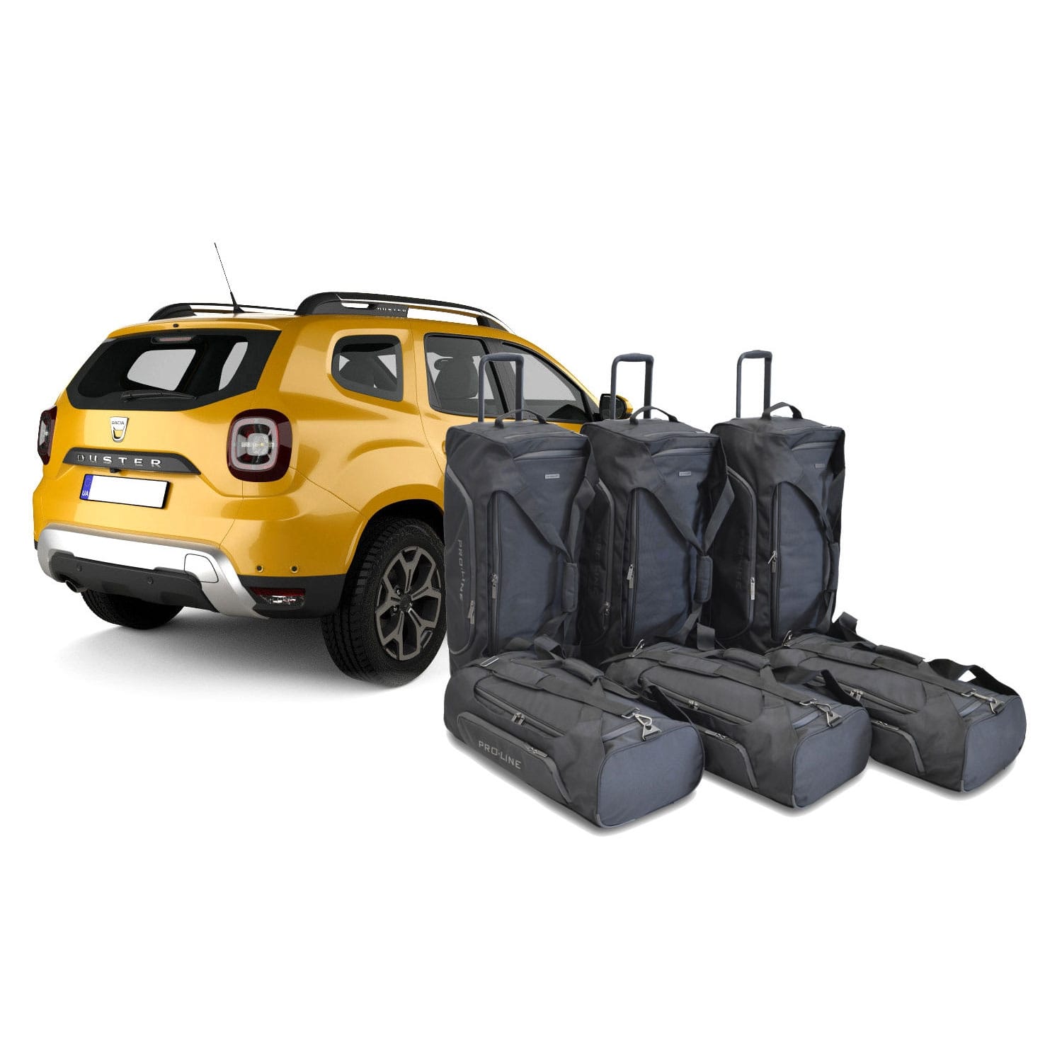 Car Bags Pro-Line D20301SP Dacia Duster 4x4 Bj- 18-24 Reisetaschen Set- Auf Ihr Auto massgeschneidert- Das Original