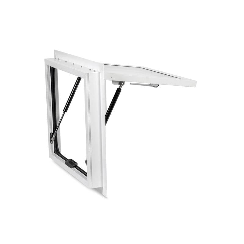 CARBEST Ausstellfenster RW EXPLORER 320 x 520 mm Echtglas Weiss - 318035