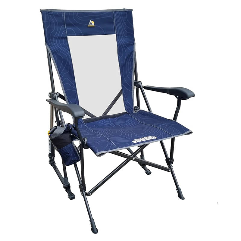 GCI faltbarer Schaukelstuhl RoadTrip Rocker Navy Topo - 376273