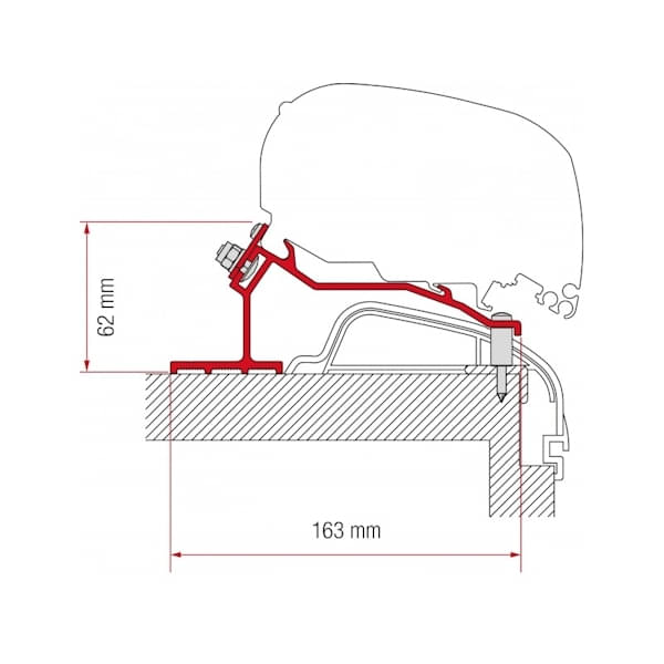 FIAMMA Adapter Kit Hobby Premium und Ontour fuer Markise F80 98655Z089